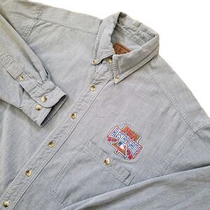 Vintage 1996 Phillies All Star Game Size Medium Mens Button Down Shirt Gear 90s